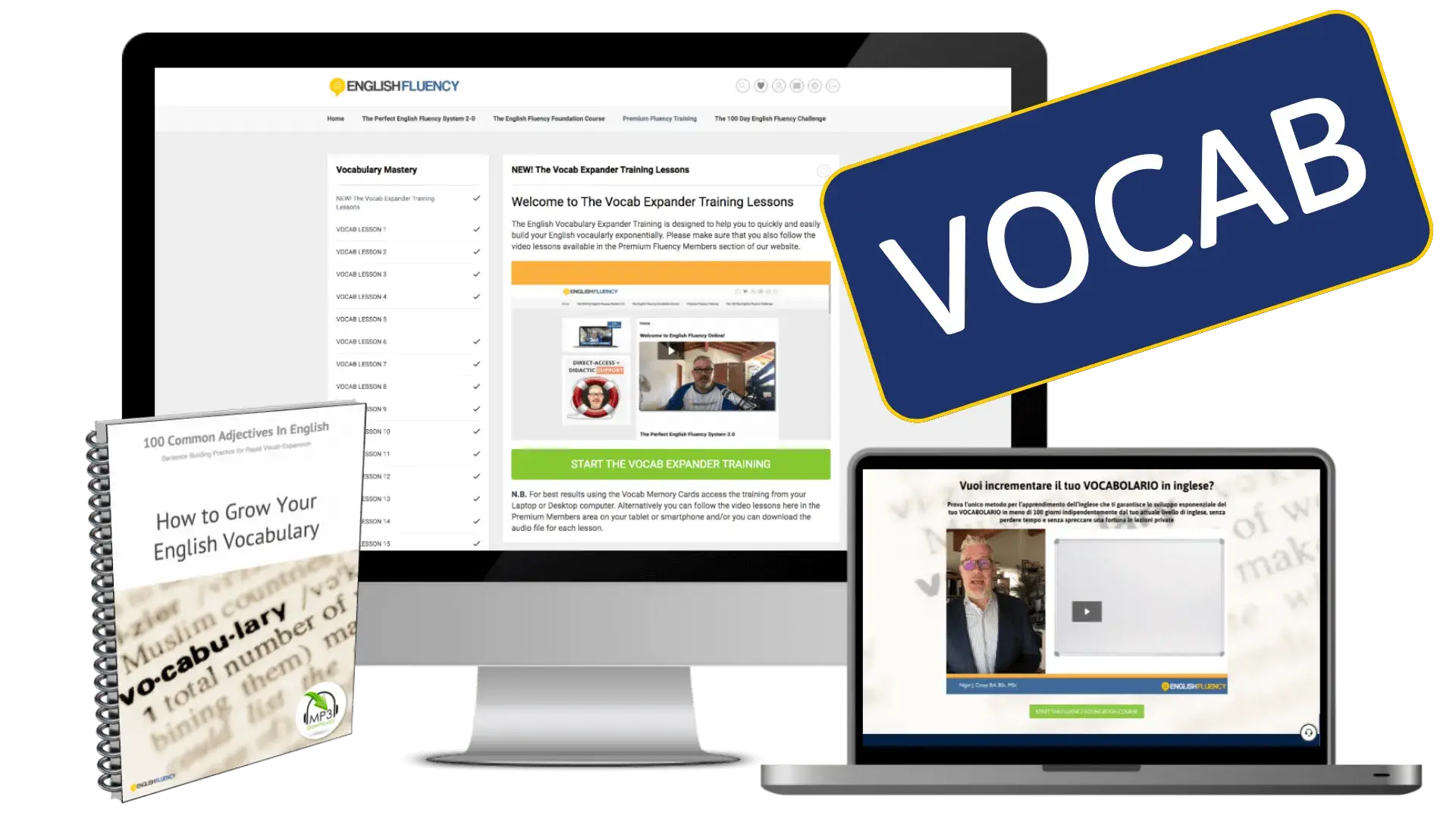 The Exponential Vocabulary EXPANDER Training